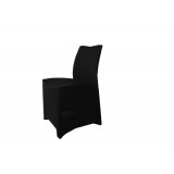 Housse de chaise Lycra noir
