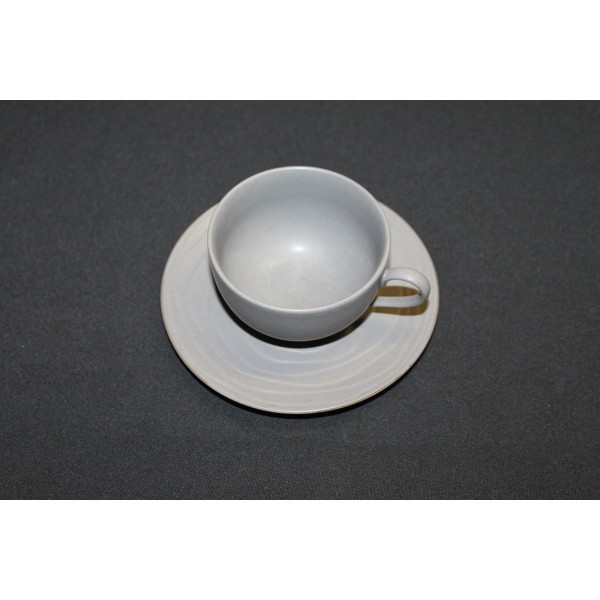 Tasse et sous tasse Escale grise Tasse et sous tasse Escale grise