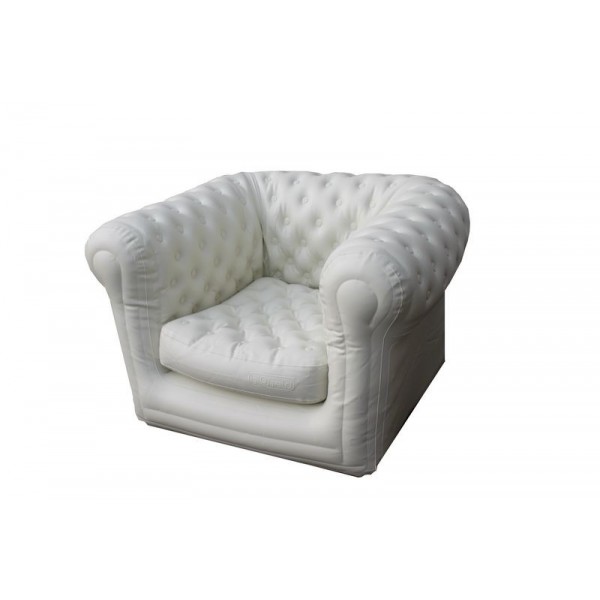Fauteuil Gonflable Chesterfield Blanc