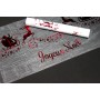 CHEMIN DE TABLE 30 CM X 5 M TRAINEAUX ROUGE