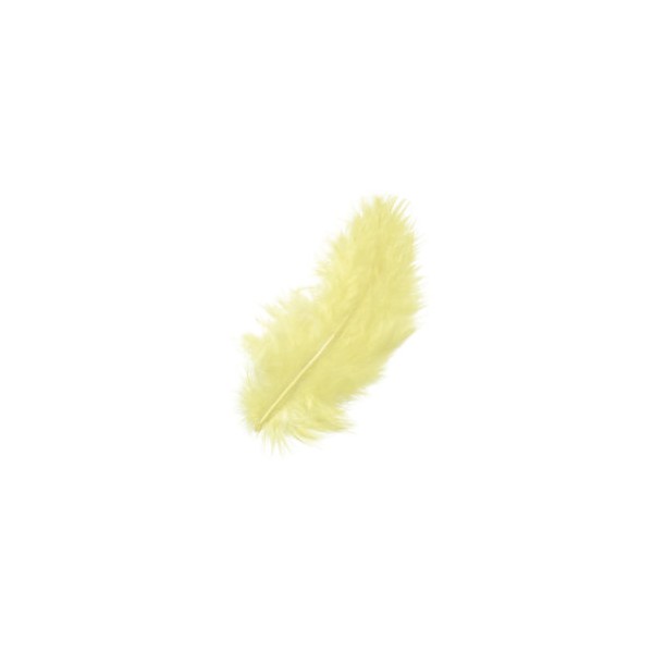 PLUMES JAUNE PALE