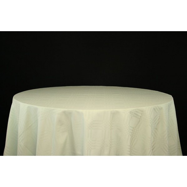 Nappe carrée damassé 230 x 230 cm Vert Tilleul