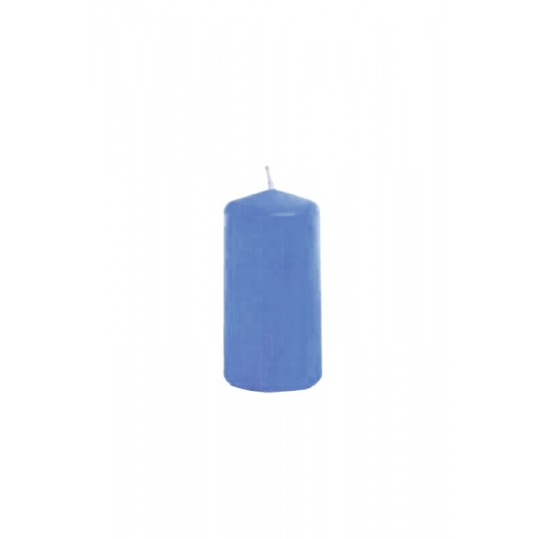 BOUGIE CYLINDRE 60/40 MM BLEU AZUR