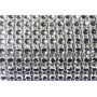 RUBAN DIAMANT ARGENT 2 CM X 1,80 M