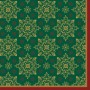 SERVIETTE DUNISOFT 60 PIECES 40 X 40 CM XMAS DECO GREEN