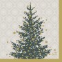 SERVIETTE OUATE 20 PIECES 33 X 33 CM TREES IN GOLD