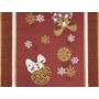 TETE A TETE DUNI PIECE 40 CM X 1,20 M CHRISTMAS CHARME BORDEAUX
