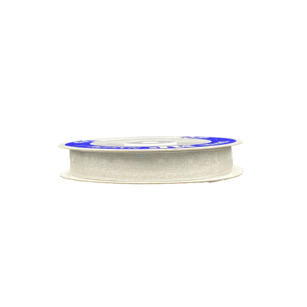 RUBAN ORGANZA 15 MM X 50 M ARGENT