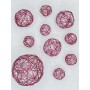 WIRE BALLS FUCHSIA (10 PIECES)