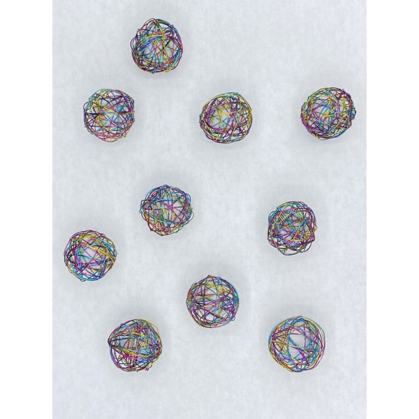 WIRE BALLS 30 MM MULTICOLORE (40 PIECES)