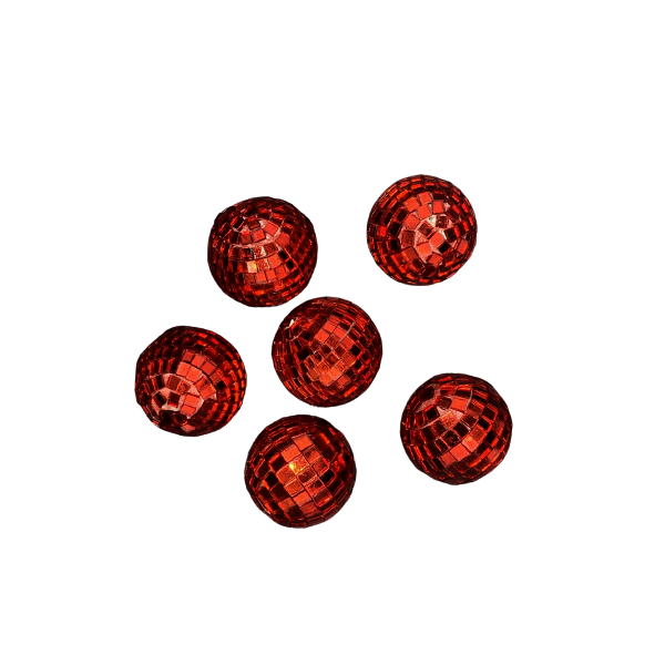 MIRROR BALLS 40 MM ROUGE