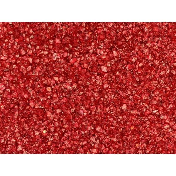 GLITTER GLASS SAND CARMINE