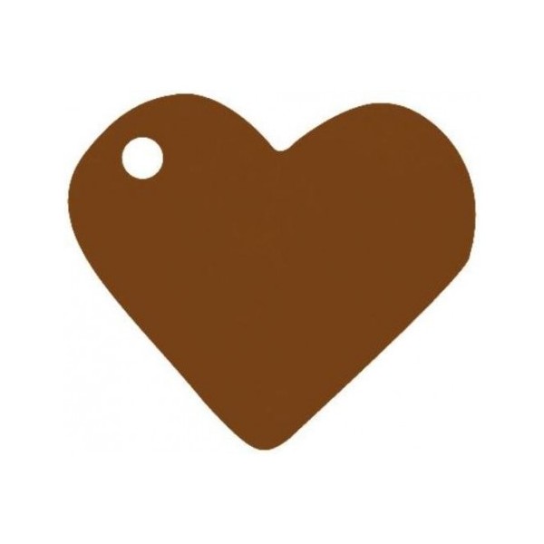 MARQUE-PLACE COEUR CHOCOLAT