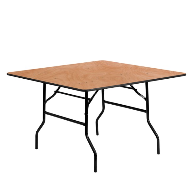 Table carrée pliante 122 x 122 cm