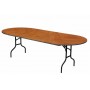 Table ovale pliante 250 x 100 cm (8 pers.)