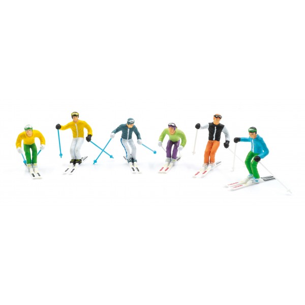 JÄGERNDORFER - FIGURINE DEBOUT SKI 1:32 (6 PIECES)