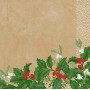 SERVIETTE DUNISOFT 60 PIECES 40 X 40 CM SNOWY BERRIES