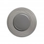 Assiette plate Escale grise Ø 21,5 cm