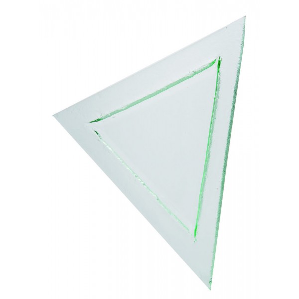 Assiette triangulaire Glass'line 28 Assiette triangulaire Glass'line 28