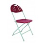 Chaise Samsonite pliante grise assi Chaise Samsonite pliante grise assi