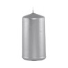 BOUGIE CYLINDRE 90/50 MM ARGENT