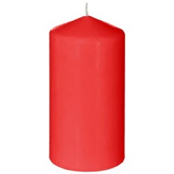 BOUGIE CYLINDRE ROUGE 100/60MM