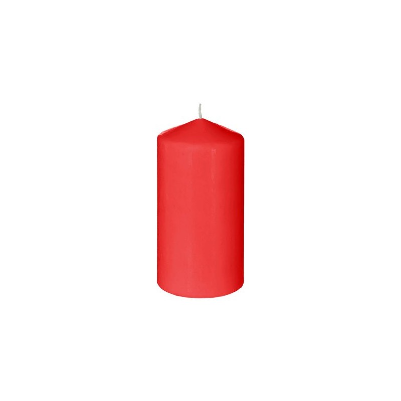 BOUGIE CYLINDRE ROUGE 100/60MM