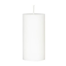 BOUGIE CYLINDRE 100/60 MM BLANC CASSE