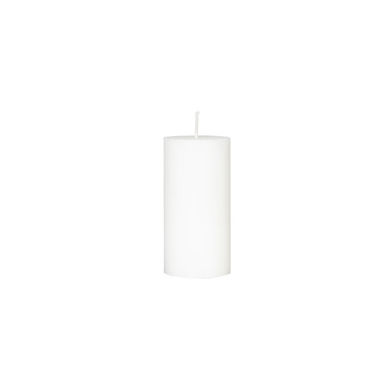 BOUGIE CYLINDRE 100/60 MM BLANC CASSE