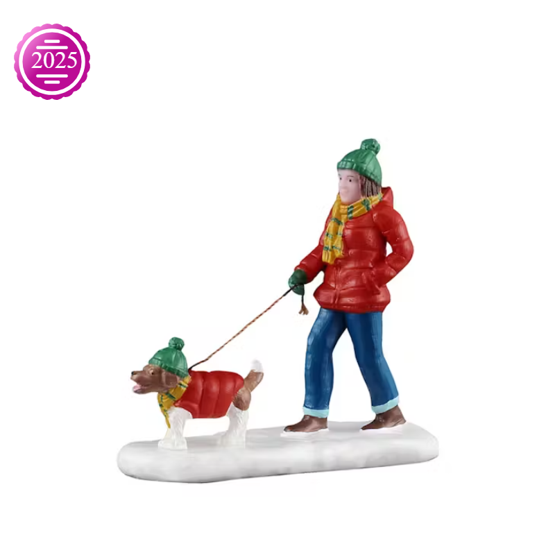 FIGURINE PROMENADE DANS LA NEIGE