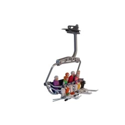 FIGURINE ASSISE SKI 1:32 (6 PIECES)