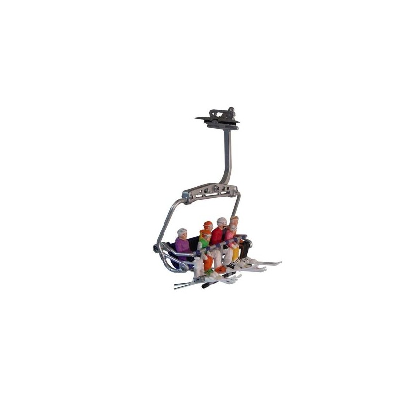 FIGURINE ASSISE SKI 1:32 (6 PIECES)