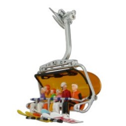 FIGURINES ASSISES SNOWBOARD 6 PIECES (sans télésiège)
