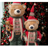 OURS DE NOEL DEBOUT 150CM