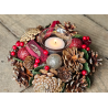 COURONNE BOUGIE BRILLANT /DOREE RONDE 20 CM 1 BOUGIE COURONNE BOUGIE BRILLANT /DOREE RONDE 20 CM 1 BOUGIE
