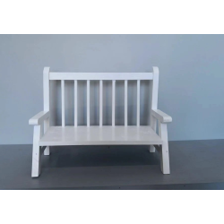 BANC EN BOIS BLANC 30CM