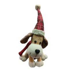 CHIEN MUSICAL AVEC BONNET 33 CM