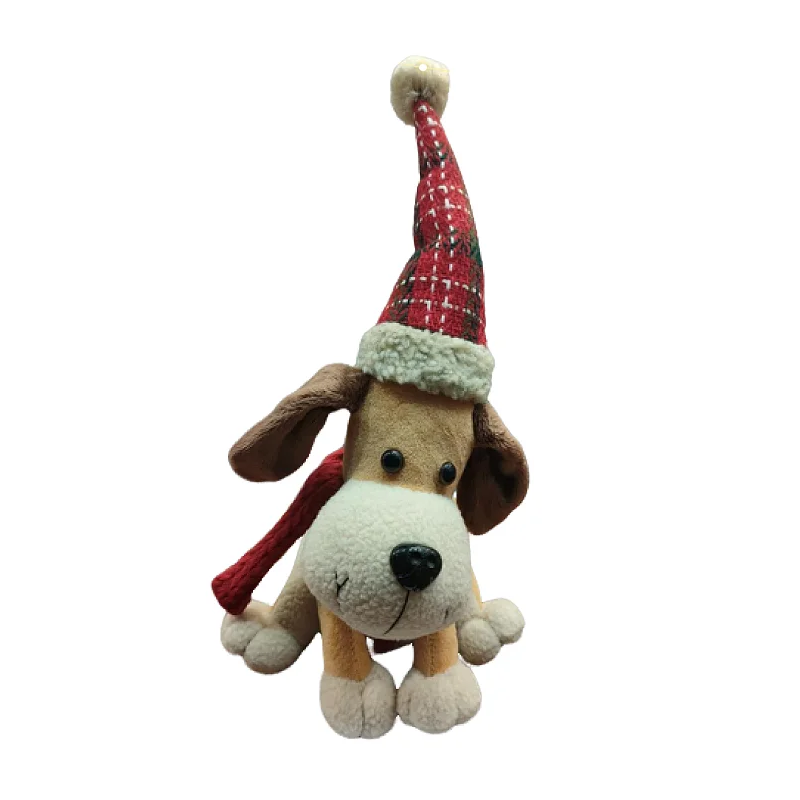 CHIEN MUSICAL AVEC BONNET 33 CM CHIEN MUSICAL AVEC BONNET 33 CM