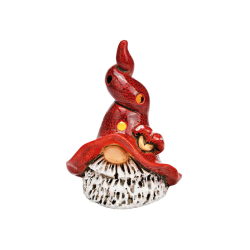 SUPPORT GNOME EN CERAMIQUE 13X17X10CM POUR BOUGIE CHAUFFE PLAT