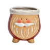 CACHE POT PERE NOEL EN FAIENCE 8X8X8CM