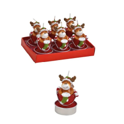 BOUGIE CHAUFFE PLAT RENNE 13X7X9CM (6 PIECES )