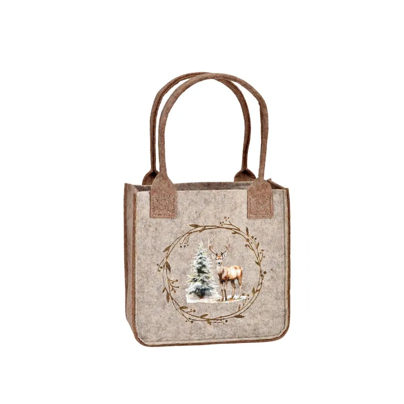 PETIT SAC EN FEUTRINE BEIGE 19X10X19CM PETIT SAC EN FEUTRINE BEIGE 19X10X19CM