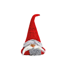 TETE DE SAINT NICOLAS EN TISSUS 18X39X16CM