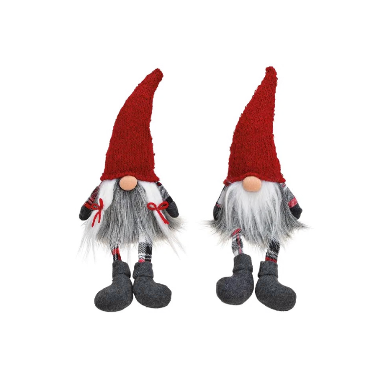 GNOME SANS YEUX EN TISSUS JAMBES PENDANTES 13X24X38 CM GNOME SANS YEUX EN TISSUS JAMBES PENDANTES 13X24X38 CM