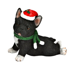 FIGURINE CHIEN NOIR 10X12X7CM