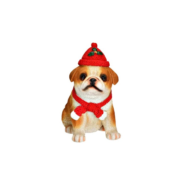 FIGURINE CHIEN BRUN 10X12X17CM (1 pièce)