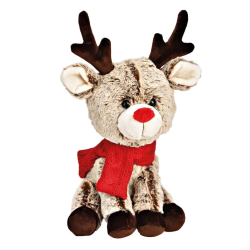 PELUCHE RENNE ASSIS NATURE 16X34X18CM