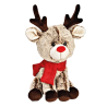 PELUCHE RENNE ASSIS NATURE 16X34X18CM
