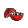 COUPELLE BOULE DE NOEL EN VERRE 13X15X13CM ROUGE COUPELLE BOULE DE NOEL EN VERRE 13X15X13CM ROUGE
