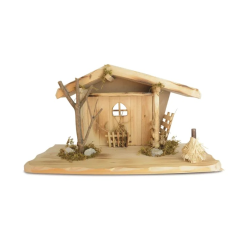 CRECHE CABANE DE MONTAGNE EN BOIS 42X19X22CM